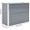 vidaXL Garden Raised Bed Galvanised Steel 100x40x77 cm Grey