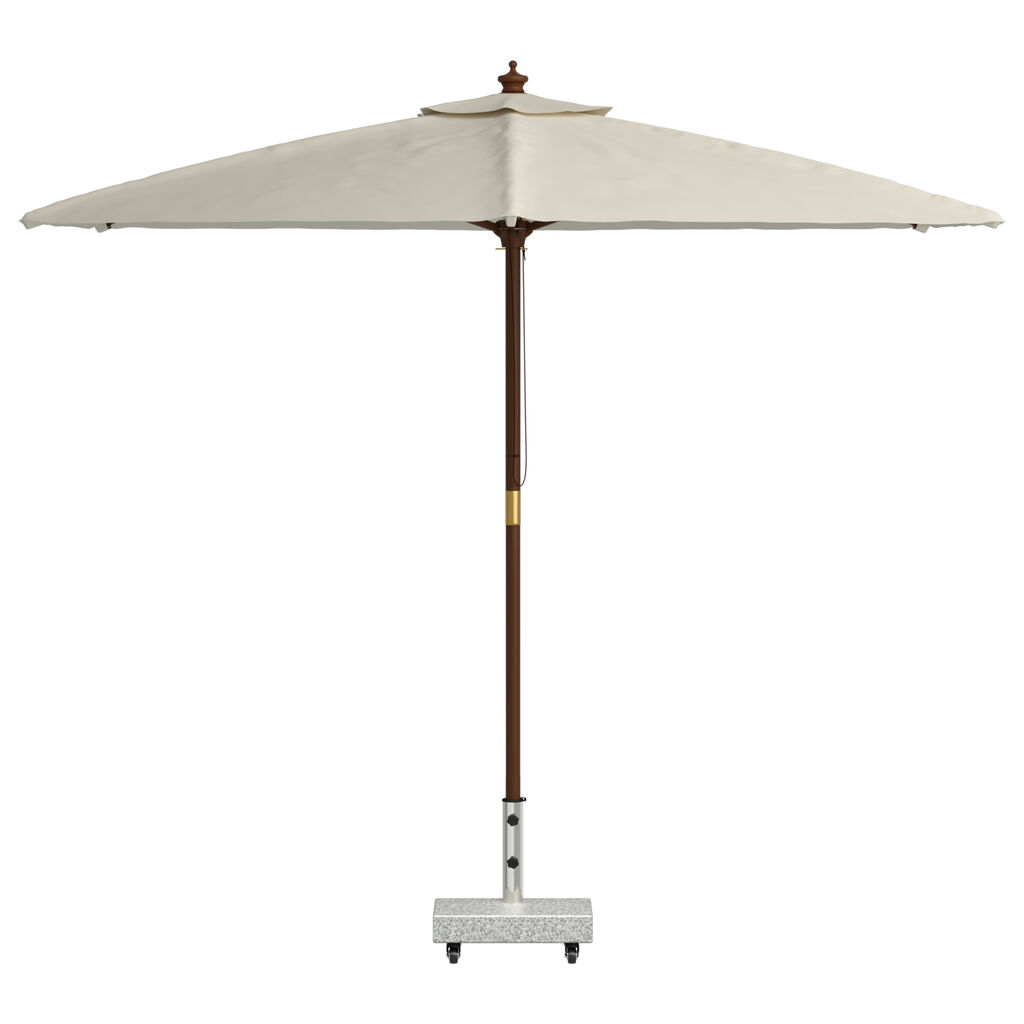 vidaXL Umbrella Base Light Grey 45x25x8.3 cm Granite