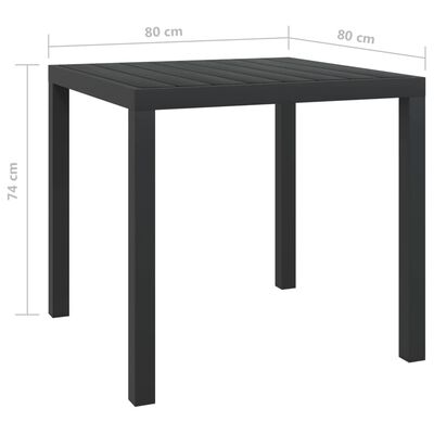vidaXL 5 Piece Garden Dining Set with Cushions Poly Rattan Black, black and brown vidaXL 5 Piece Garden Dining Set with Cushions Poly Rattan Black