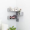 vidaXL Wall shelves Wall-Mounted Concrete Grey 40 x 40 x 49.5 cm