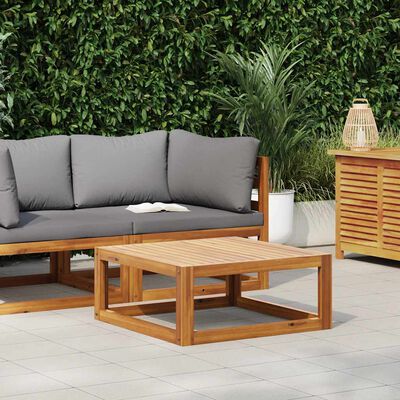 vidaXL Coffee Table 68x68x29 cm Solid Acacia Wood, cream vidaXL Coffee Table 68x68x29 cm Solid Acacia Wood