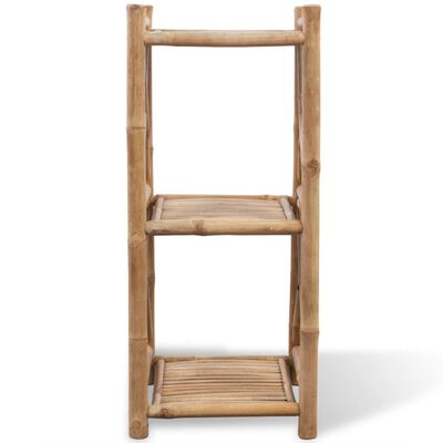 3-Tier Square Bamboo Shelf