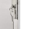vidaXL Garden Gate 100x120 cm Stainless Steel