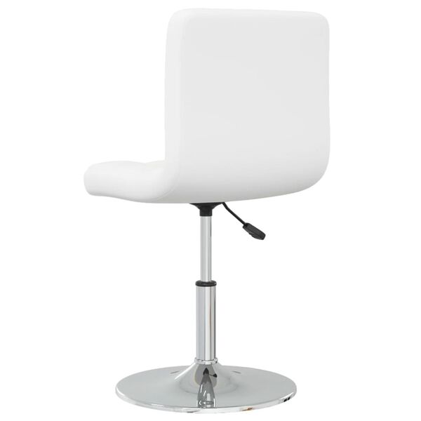 vidaXL Bar Stool White Faux Leather