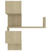 vidaXL Wall Corner Shelf 2 pcs Sonoma Oak 40x40x50 cm Engineered Wood