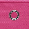 vidaXL Storage Boxes with Covers 4 pcs 28x28x28 cm Pink