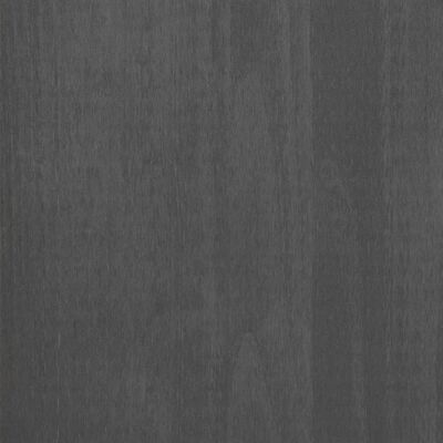 vidaXL Desk HAMAR Dark Grey 110x40x75 cm Solid Wood Pine