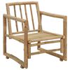 vidaXL Garden Chairs 2 pcs with Cushions and Pillows Bamboo