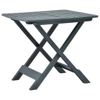 vidaXL Folding Garden Table Green 79x72x70 cm Plastic, green vidaXL Folding Garden Table Green 79x72x70 cm Plastic
