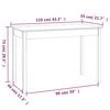 vidaXL Dining Table White 110x55x75 cm Solid Wood Pine