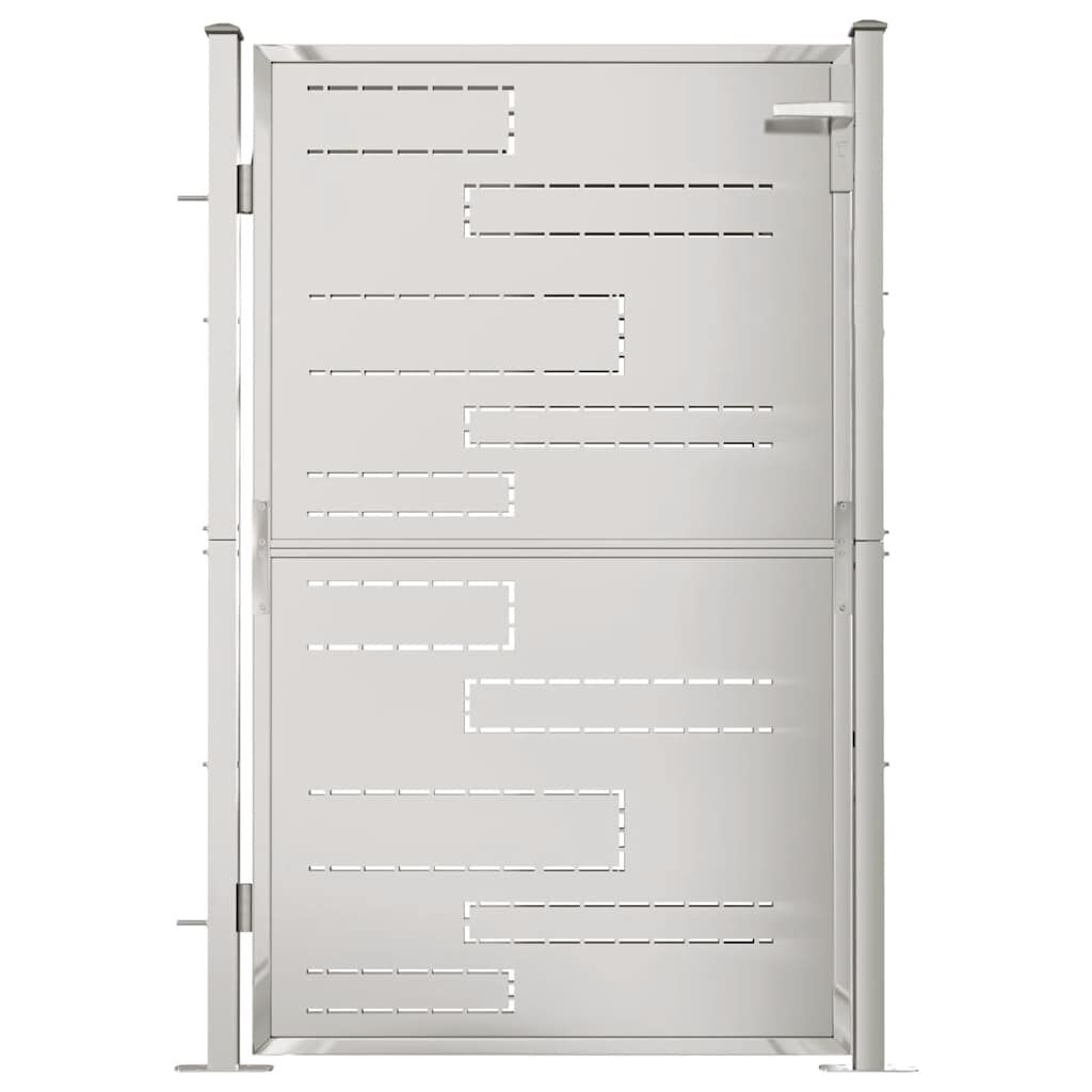 vidaXL Garden Gate 100x150 cm Stainless Steel