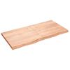 vidaXL Wall Shelf Light Brown 120x60x(2-4) cm Treated Solid Wood Oak