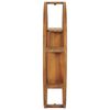 vidaXL Yin Yang Wall Shelf 100x20x100 cm Solid Teak Wood