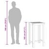 vidaXL Garden Bar Table 60x60x105 cm Solid Wood Acacia