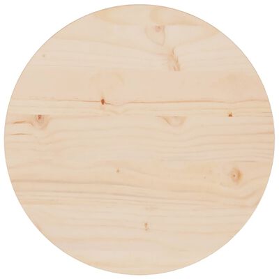 vidaXL Table Top Ø40x2.5 cm Solid Wood Pine