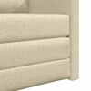 vidaXL Floor Sofa Bed 2-in-1 Cream 112x174x55 cm Fabric