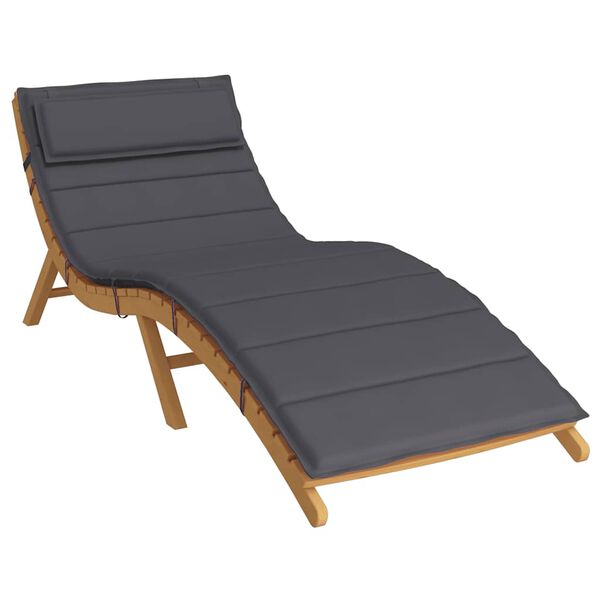 vidaXL Sun Lounger Cushion Anthracite 180x60x4 cm Oxford Fabric