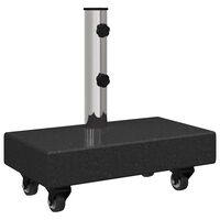 vidaXL Umbrella Base Black 45x25x8 cm Granite, black vidaXL Umbrella Base Black 45x25x8 cm Granite