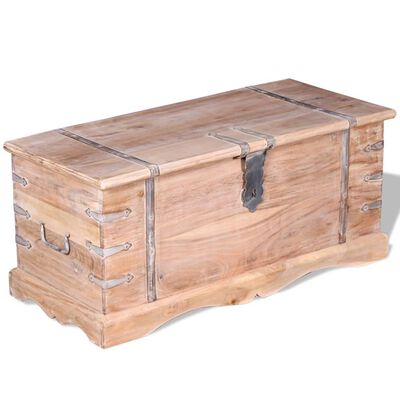 vidaXL Storage Chest Acacia Wood, light brown vidaXL Storage Chest Acacia Wood