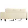 vidaXL 3-Seater Sofa Cream 180 cm Faux Leather