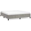 vidaXL Bed Frame without Mattress Light Grey 180x200 cm Velvet
