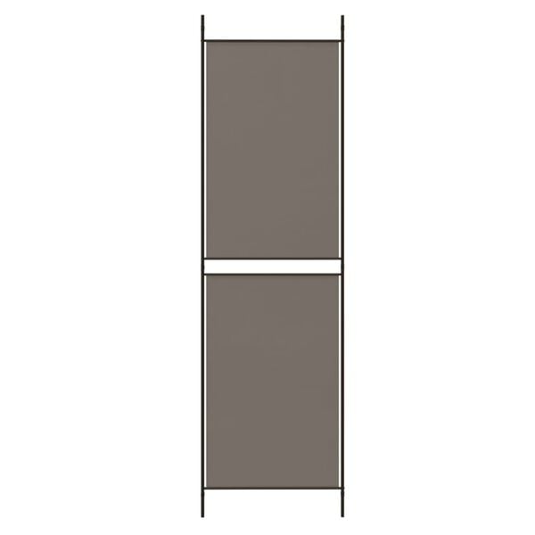 vidaXL 5-Panel Room Divider Anthracite 250x180 cm Fabric