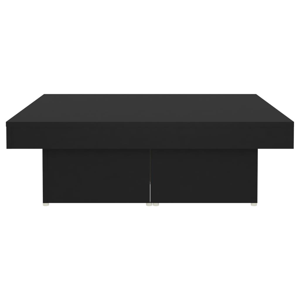 vidaXL Coffee Table Black 90x90x28 cm Engineered Wood