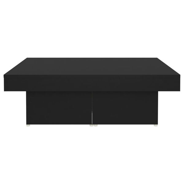 vidaXL Coffee Table Black 90x90x28 cm Engineered Wood