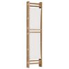 vidaXL Folding 3-Panel Room Divider 120 cm Bamboo and Canvas