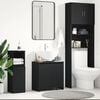 vidaXL Bathroom Cabinet Black 60x33x61 cm Engineered Wood