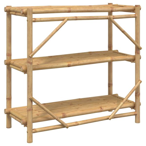 vidaXL 3-Layer Shelf 100x40x90 cm Bamboo
