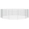 vidaXL Free Range Animal Enclosure 12-Panel 54x60 cm Galvanised Iron