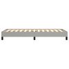 vidaXL Bed Frame without Mattress Light Grey 92x187 cm Single Fabric
