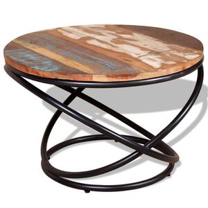 vidaXL Coffee Table &Oslash; 55x40 cm Solid Wood Acacia