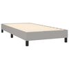 vidaXL Bed Frame without Mattress Light Grey 90x200 cm Fabric