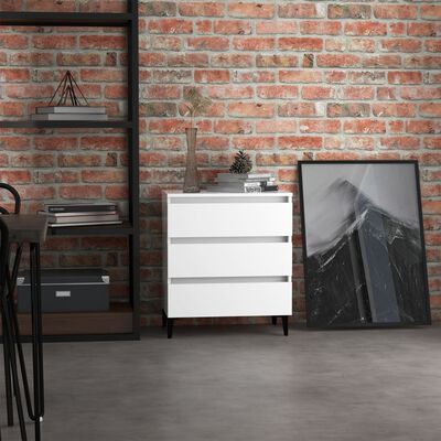 vidaXL Sideboard White 60x35x69 cm Engineered Wood, white vidaXL Sideboard White 60x35x69 cm Engineered Wood
