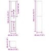 vidaXL Bathroom Cabinet White 60x33x61 cm Engineered Wood