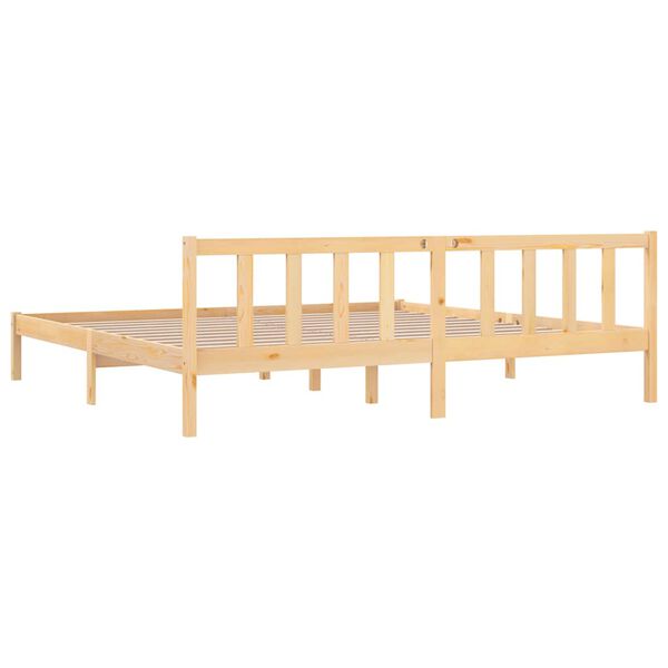 vidaXL Bed Frame without Mattress Solid Wood 200x200 cm