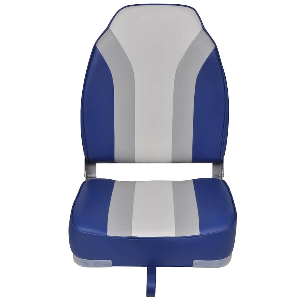 vidaXL Foldable Boat Chairs 2 pcs High Backrest