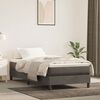 vidaXL Bed Frame without Mattress Dark Grey 90x200 cm Velvet