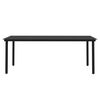 vidaXL 7 Piece Garden Dining Set with Cushions Black