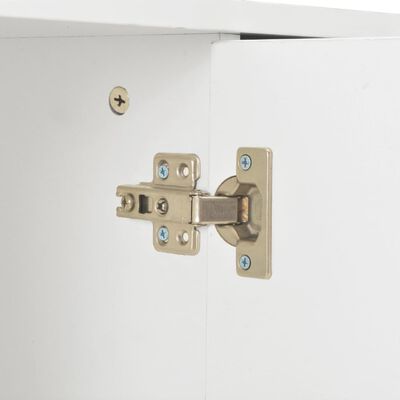 vidaXL Sideboard High Gloss White 107x35x80.5 cm, white vidaXL Sideboard High Gloss White 107x35x80.5 cm