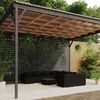 vidaXL 9 Piece Garden Lounge Set with Cushions Poly Rattan Black