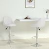 vidaXL Bar Stools 2 pcs White Faux Leather