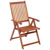 vidaXL Folding Garden Chairs 3 pcs Solid Acacia Wood