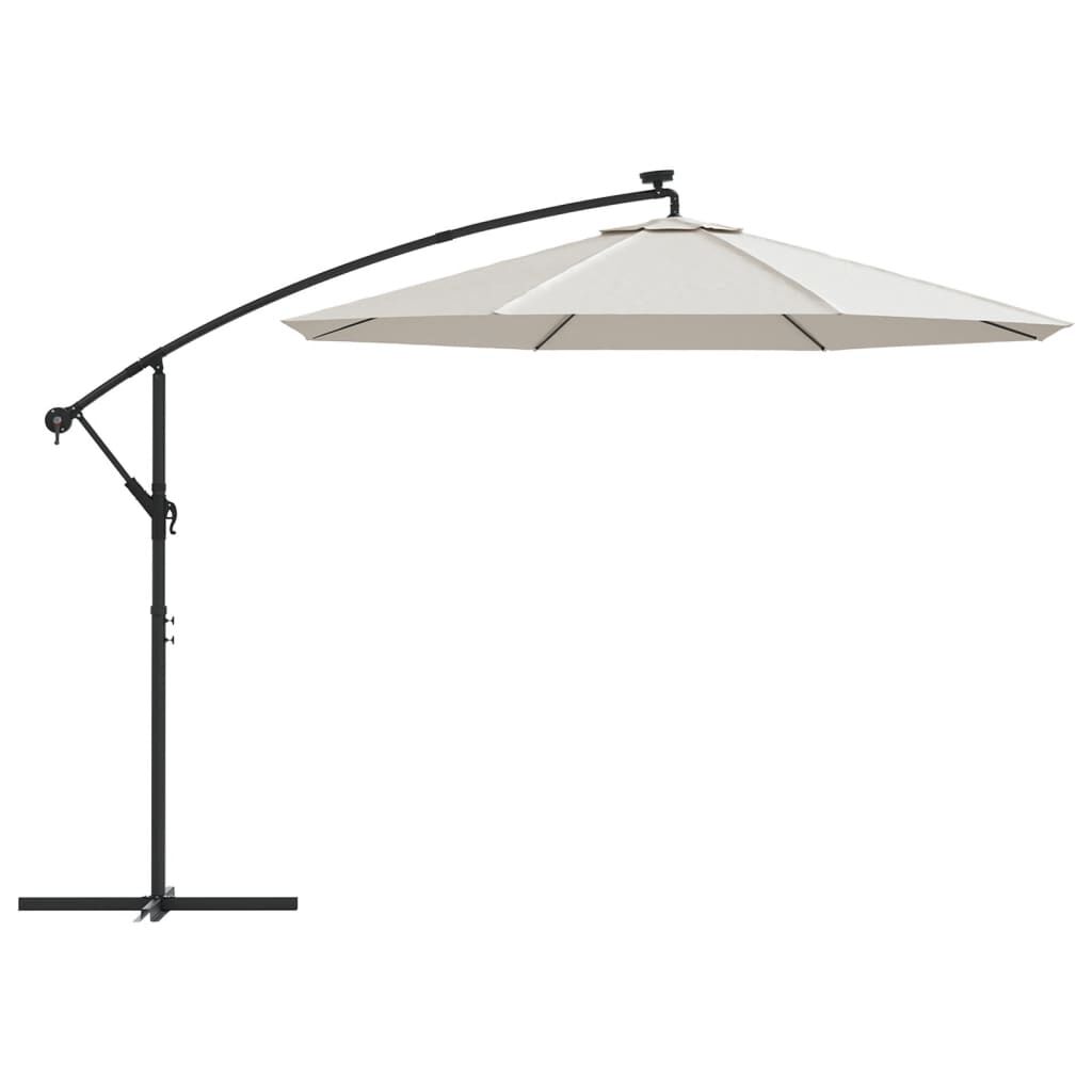 vidaXL Replacement Fabric for Cantilever Umbrella Sand White 300 cm