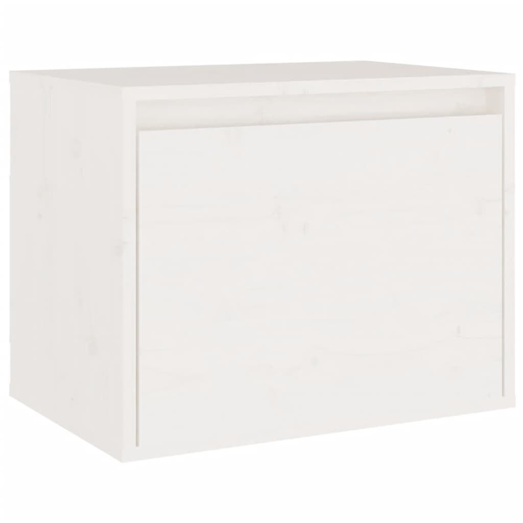 vidaXL TV Cabinets 3 pcs White Solid Wood Pine