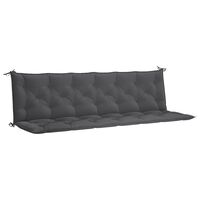 vidaXL Garden Bench Cushion Anthracite 200x(50+50)x7cm Oxford Fabric