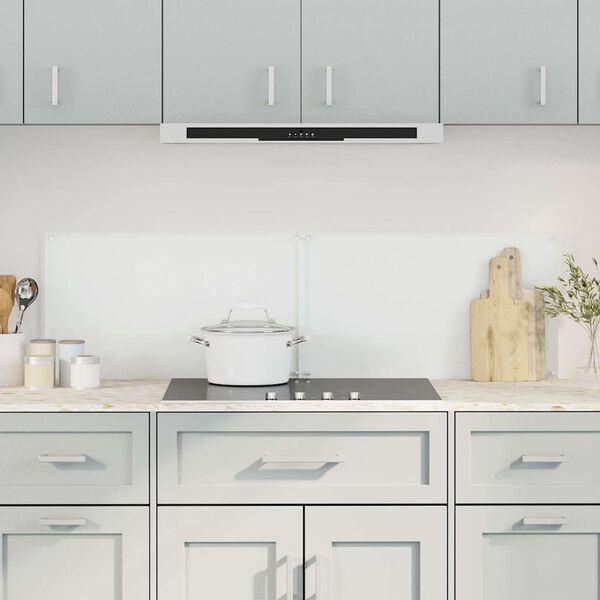 vidaXL Kitchen Backsplashes 2 pcs Transparent 70x50 cm Tempered Glass