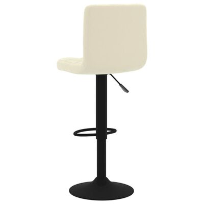 vidaXL Bar Stools 2 pcs Cream Velvet, cream vidaXL Bar Stools 2 pcs Cream Velvet